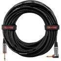 Cable de instrumento jack recto/jack acodado (con silent) - 9 m