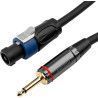 Cable altavoz jack/speakON - 7,5 m