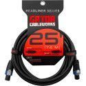 Cable altavoz speakON/speakON - 7,5 m