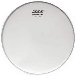 PARCHE BOMBO CODE 22" SIGNAL COATED (Blanco)