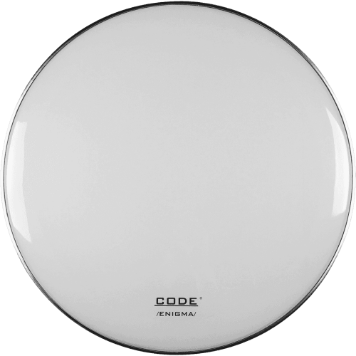 PARCHE BOMBO CODE RESONANTE 20" ENIGMA BLANCO
