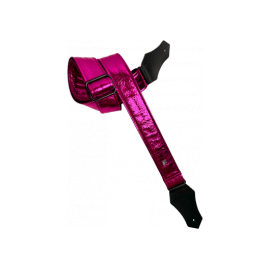 CORREA GUIT/BAJO -  Distressed Vernice Fuchsia