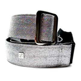 CORREA GUIT/BAJO -  Gorgi Glitter Silver Hologram