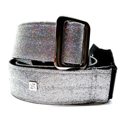 CORREA GUIT/BAJO -  Gorgi Glitter Silver Hologram