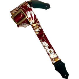 CORREA GUIT/BAJO -  Metal Rose Burgundy