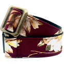 CORREA GUIT/BAJO -  Metal Rose Burgundy