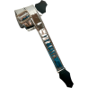 CORREA GUIT/BAJO -  Mirror Reflective Silver