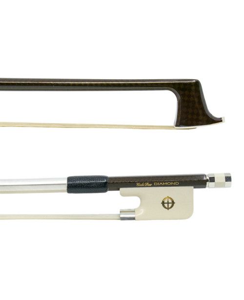 "Arco viola CodaBow Diamond GX (nuez color blanco)"