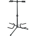 Soporte doble para guitarra con protección de goma