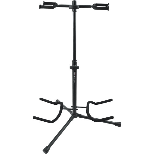 Soporte doble para guitarra con protecci