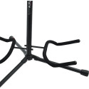 Soporte doble para guitarra con protección de goma
