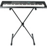 Soporte para teclado tipo X con patas de goma