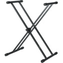 Soporte para teclado robusto tipo X con patas de goma