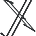 Soporte para teclado robusto tipo X con patas de goma