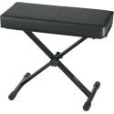 Banqueta estándar para teclado negro con asiento deluxe