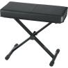 Banqueta estándar para teclado negro con asiento deluxe