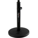 Soporte de micro de sobremesa base redonda 15 cm altura fija 23 cm