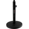 Soporte de micro de sobremesa base redonda 15 cm altura fija 23 cm