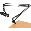 Soporte de micro con clamp o montaje sobremesa para streaming/podcasts