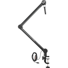 Soporte de micro profesional sobremesa con luz ?On-Air?