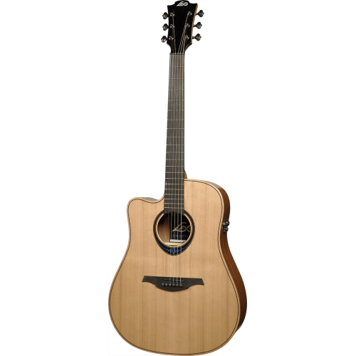 GUITARRA ACÚSTICA LÂG DREADNOUGHT CUTAWAY A/E BLUE WAVE 2 - ZURDOS