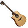 GUITARRA ACÚSTICA LÂG DREADNOUGHT HYVIBE 10 A/E CUTAWAY CON FUNDA DELUX - ZURDOS