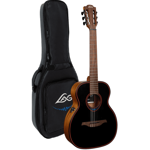 GUITARRA ACÚSTICA LÂG TRAVEL NYLON  A/E BLUE WAVE 1