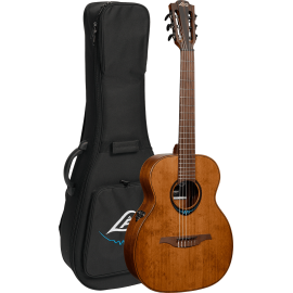 GUITARRA ACÚSTICA LÂG TRAVEL NYLON A/E BLUE WAVE 1 - MARRÓN