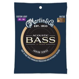 JUEGO BAJO ACÚSTICO PHOSPHOR BRONZE 92/8 SHORT SCALE (24") CUSTOM LIGHT 45-96
