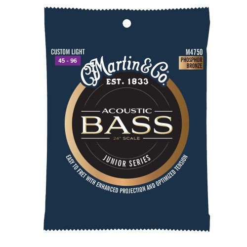 JUEGO BAJO ACÚSTICO PHOSPHOR BRONZE 92/8 SHORT SCALE (24") CUSTOM LIGHT 45-96