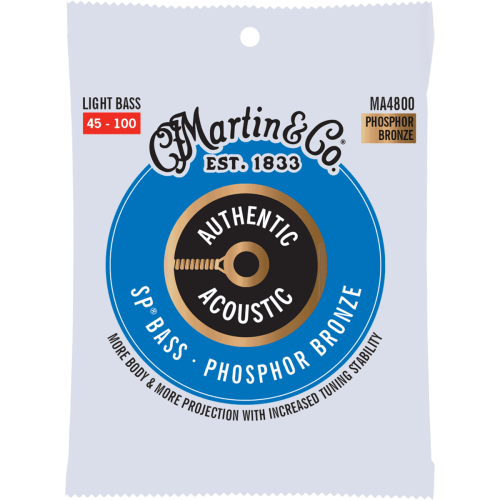 JUEGO BAJO ACÚSTICO AUTHENTIC SP BASS 92/8 PHOSPHOR BRONZE LIGHT 45-100
