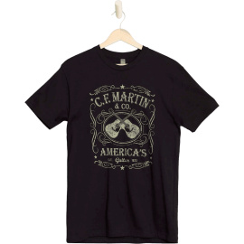 CAMISETA DUAL GUITAR - NEGRA (S)
