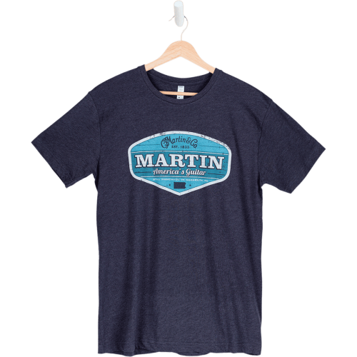 CAMISETA MARTIN RETRO AMERICA´S GUITAR NAVY (S)