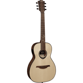 GUITARRA ACÚSTICA LÂG PARLOR MICHEL HAUMONT T318 A/E - NATURAL