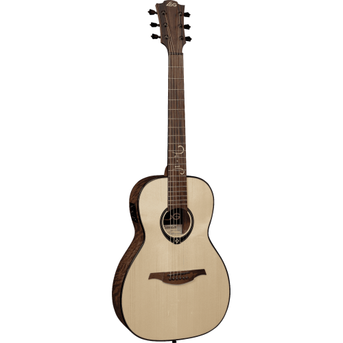 GUITARRA ACÚSTICA LÂG PARLOR MICHEL HAUMONT T318 A/E - NATURAL