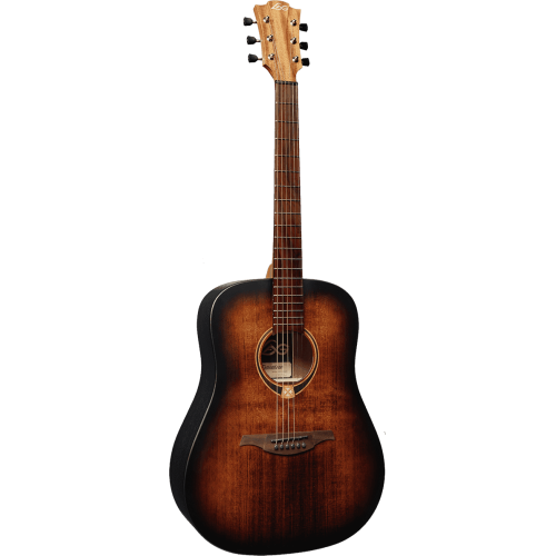 GUITARRA ACÚSTICA LÂG DREADNOUGHT TRAMONTANE 70 - BLACK & BROWN
