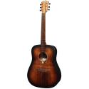 GUITARRA ACÚSTICA LÂG DREADNOUGHT TRAMONTANE 70 - BLACK & BROWN
