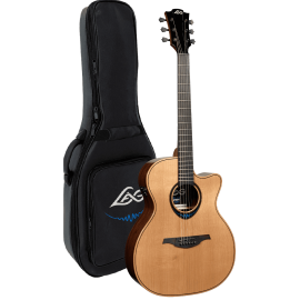 GUITARRA ACÚSTICA LÂG AUDITORIUM CUTAWAY A/E BLUE WAVE 2