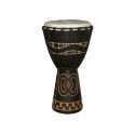 Djembe de 8? decorado con motivos africanos