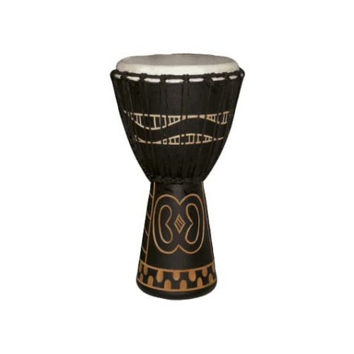 Djembe de 8? decorado con motivos africanos