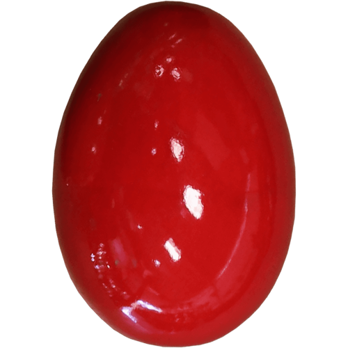 HUEVO SHAKER DE MADERA - ROJO