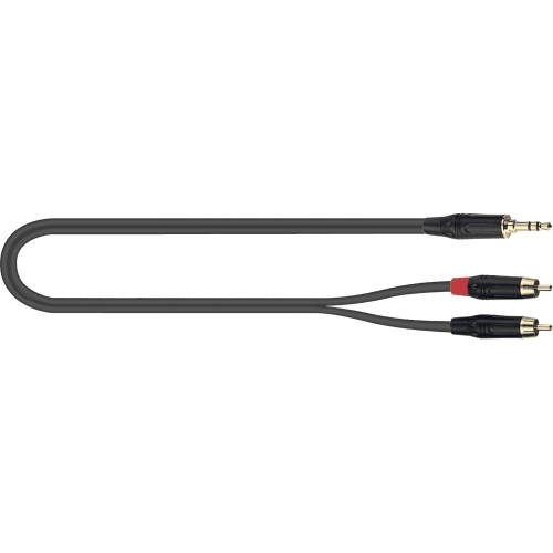 CABLE AUDIO PVC MINI JACK STEREO-RCA(x2) - 3 m