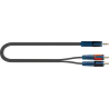 CABLE AUDIO PVC MINI JACK STEREO-RCA(x2) - 5 m