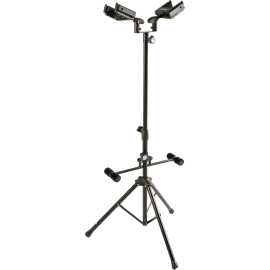 SOPORTE GUITARRA/BAJO DUAL UNIVERSAL CON AUTOBLOQUEO DE SEGURIDAD