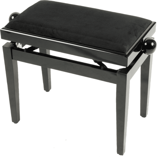 BANQUETA PIANO DELUXE PB10 MADERA - NEGRO BRILLANTE