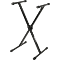SOPORTE TECLADO T500 FORMATO ""X"" TRIGGER LOK / PERFIL SIMPLE - NEGRO