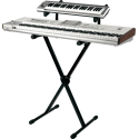 SOPORTE TECLADO T500 FORMATO ""X"" TRIGGER LOK / PERFIL SIMPLE - NEGRO