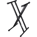 SOPORTE TECLADO T500 FORMATO ""X"" TRIGGER LOK / PERFIL DOBLE - NEGRO