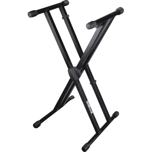 SOPORTE TECLADO T500 FORMATO ""X"" TRIGGER LOK / PERFIL DOBLE - NEGRO