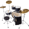 KIT ROADSHOW 2216B/1008T/1209T/1616F + 1455S Herrajes, Sillín & 3 Platos Solar - Royal Blue Metallic